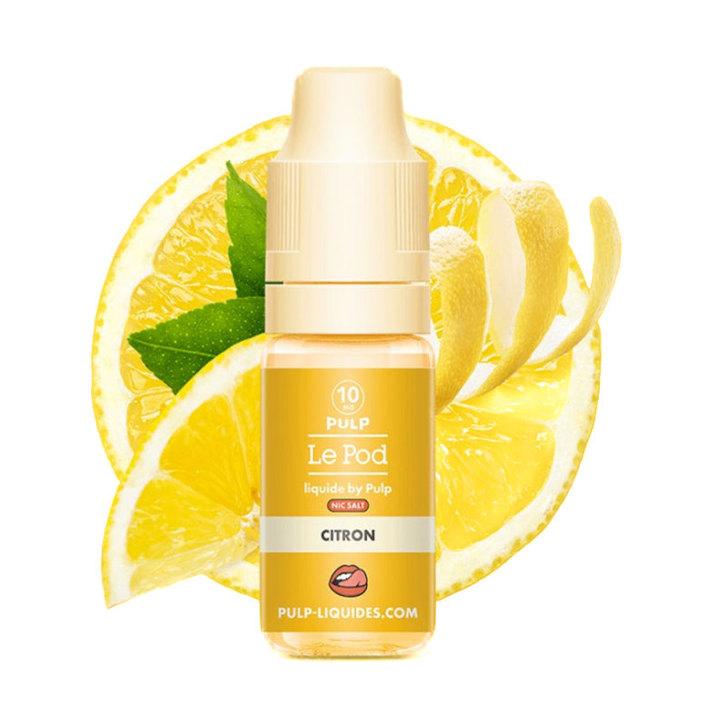 E-liquide Citron POD 10ml – Pulp – Sels de Nicotine