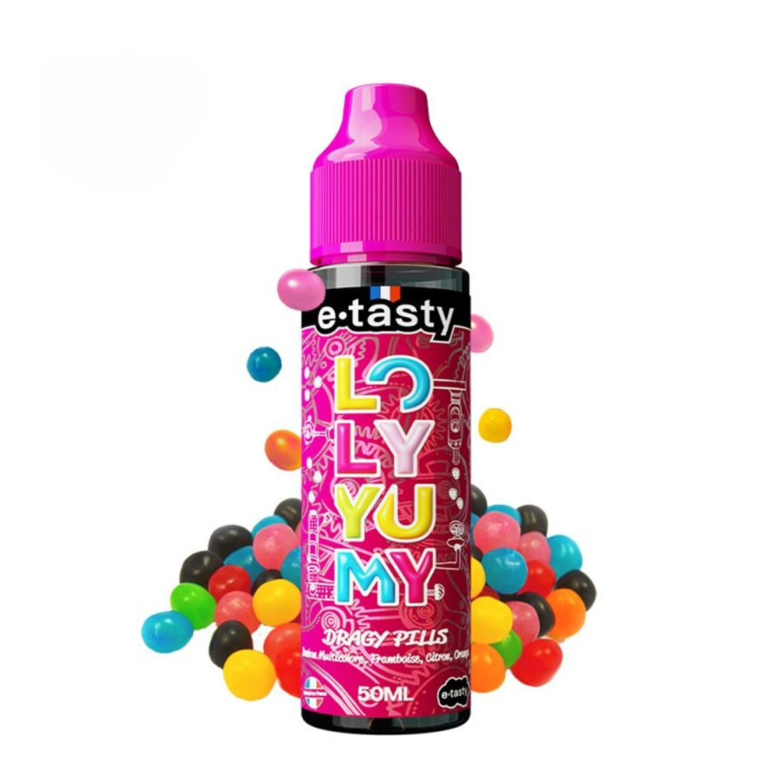 E-liquide Dragy Pills 50ml – Loly Yumi - E-Tasty