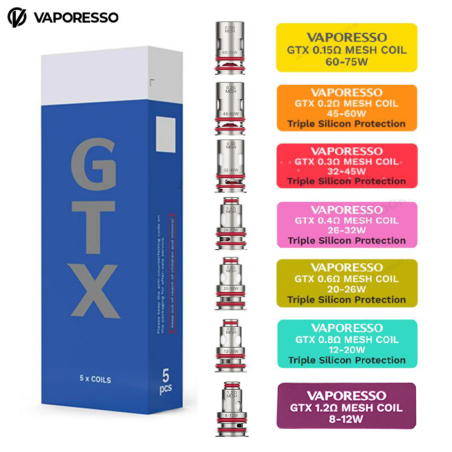 Résistances GTX/GTX-2 – Vaporesso