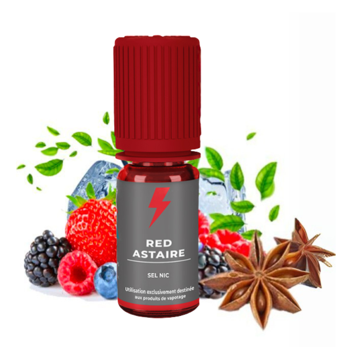 E-liquide Red Astaire 10ml – T-Juice – Sels de Nicotine