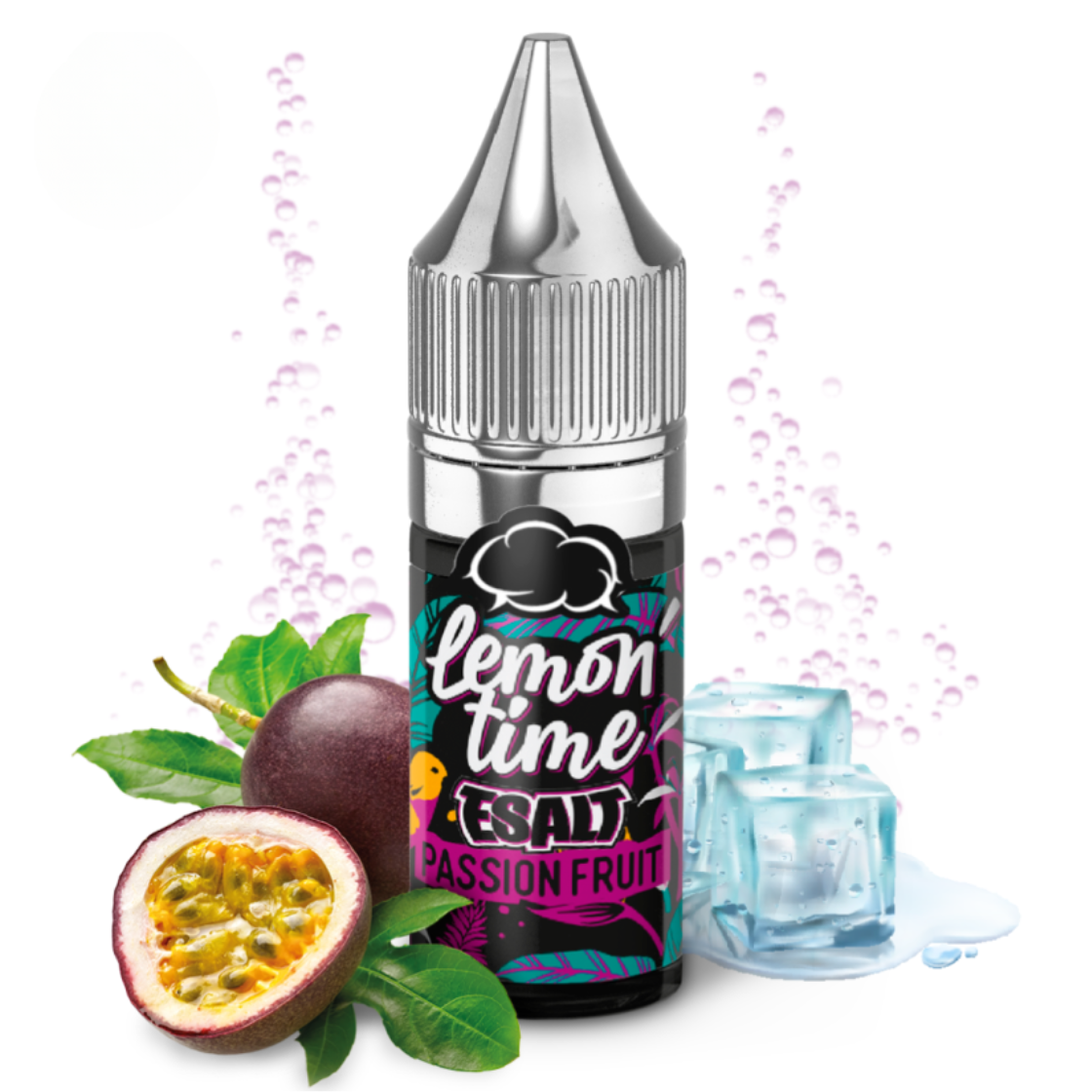 E-liquide Passion Fruit 10ml – Lemon Time – Eliquid France – Sels de Nicotine