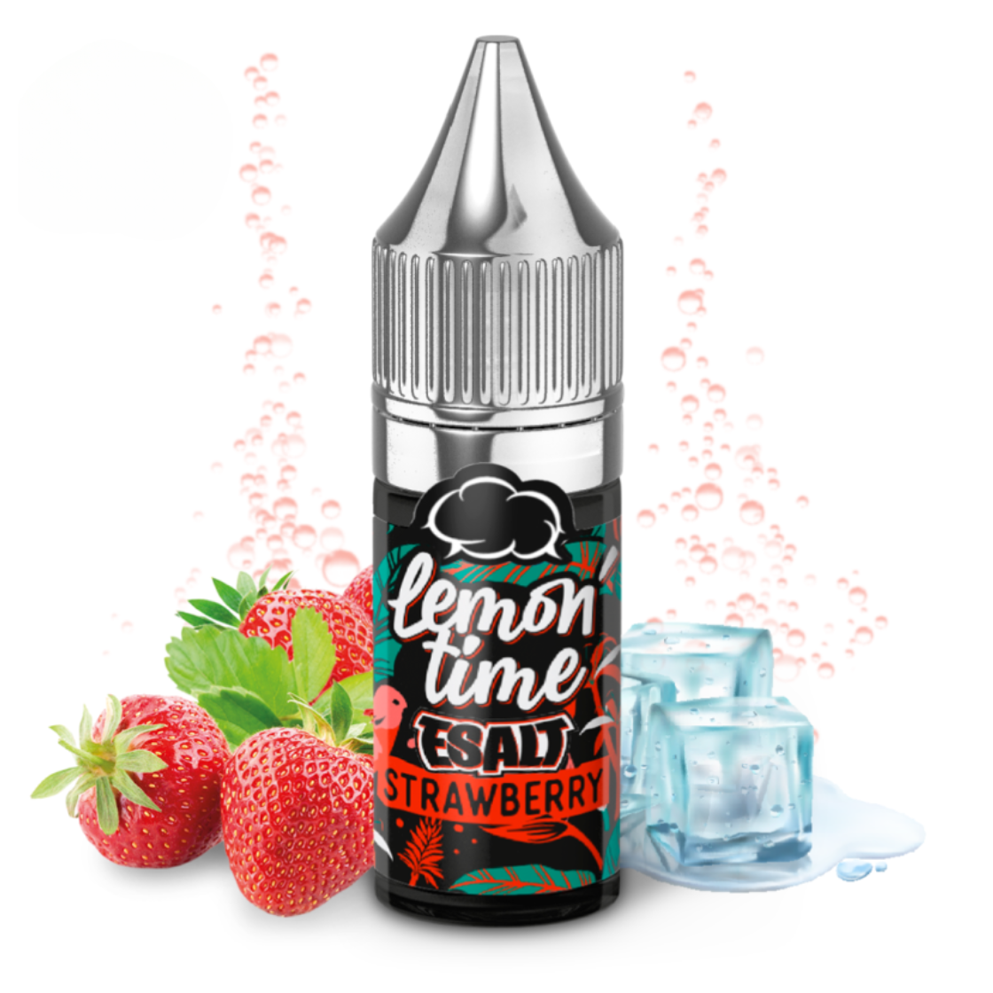 E-liquide Strawberry 10ml – Lemon Time – Eliquid France – Sels de Nicotine
