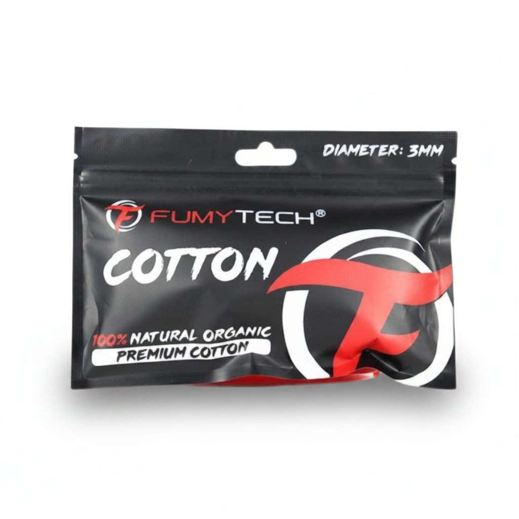 Coton Premium 100% Naturel Organique 3mm - Fumytech